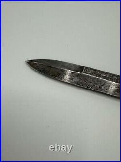 Parker Cut Co. 25/100 Japan Folding Bowie Damascus