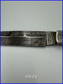 Parker Cut Co. 25/100 Japan Folding Bowie Damascus