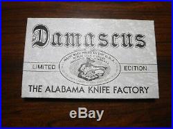 Parker Edwards Damascus folding trapper knife the Alabama Knife Factory