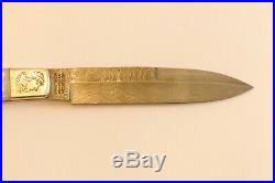 Parker JK-2D Damascus Folding Bowie Knife modeled after an IXL pattern Japan Tak