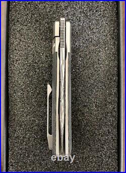 Pena X-Series Trapper Folding Knife Black Micarta Gysinge Damascus BNIB NEW