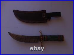 Pirate demascus knife one of a kind