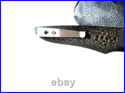 Pre Owned Custom Jason Clark Tactical Damascus Dress Flipper Knife Mint Cond