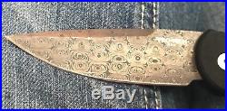 Protech TR-3 Shaw Eagle folding knife with Damascus blade only 30 made