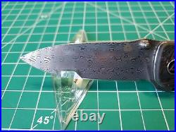 QSP Hawk With Copper Carbon Fiber Handle & Damascus / S35VN Folding Pocket Knife