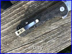 QSP Knife Hawk Linerlock EDC Folding Knife 3 Damascus Blade