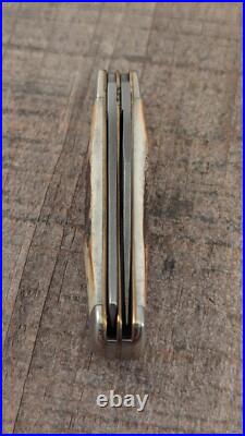 RARE 2009 Case XX Genuine FAT Stag 2.5 Damascus Tiny Trapper 52154 DAM