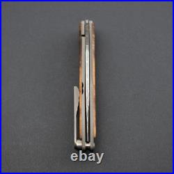 RARE! Chris Reeve Mnandi, Basketweave Damascus, Spalted Beech with Full Kit, Gen 2