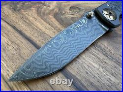 RARE NIB Spartan Blades Harsey Custom Knife 4 Chad N. Damascus, Plague Doctor