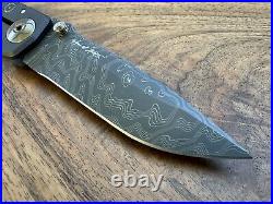 RARE NIB Spartan Blades Harsey Custom Knife 4 Chad N. Damascus, Plague Doctor