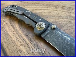 RARE NIB Spartan Blades Harsey Custom Knife 4 Chad N. Damascus, Plague Doctor