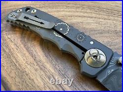 RARE NIB Spartan Blades Harsey Custom Knife 4 Chad N. Damascus, Plague Doctor