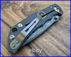 RARE NIB Spartan Blades Harsey Custom Knife 4 Chad N. Damascus, Plague Doctor