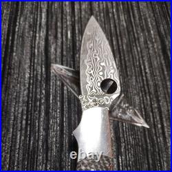 RARE Spyderco Caly 3 Carbon fiber/Ti Damascus Knife C113CFPD Japan