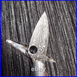 RARE Spyderco Caly 3 Carbon fiber/Ti Damascus Knife C113CFPD Japan