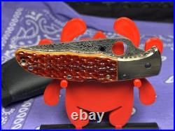 RARE Spyderco Endura Sprint Damascus With Jigged Bone CJ10JBOP
