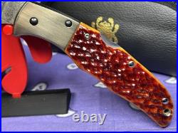 RARE Spyderco Endura Sprint Damascus With Jigged Bone CJ10JBOP