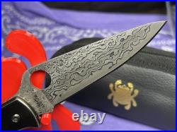 RARE Spyderco Endura Sprint Damascus With Jigged Bone CJ10JBOP