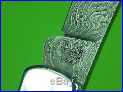 RARE US BUCK Custom Shop Limited Edition 1/18 Damascus Folding Pocket Knife
