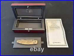 RARE William Henry B12 Burns Damascus Folding Knife Limited Production #149/500