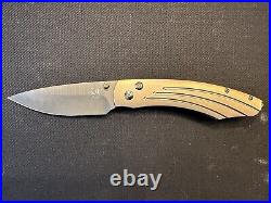 RARE William Henry B12 Burns Damascus Folding Knife Limited Production #149/500