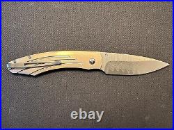 RARE William Henry B12 Burns Damascus Folding Knife Limited Production #149/500