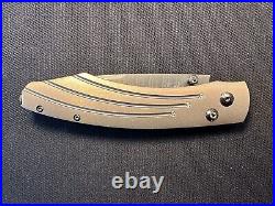 RARE William Henry B12 Burns Damascus Folding Knife Limited Production #149/500