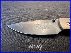 RARE William Henry B12 Burns Damascus Folding Knife Limited Production #149/500