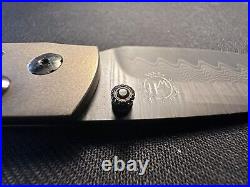 RARE William Henry B12 Burns Damascus Folding Knife Limited Production #149/500