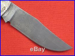 RICK NOWLAND Damascus Blade Mokume Handle Custom Slip-Joint Folding Knife Folder