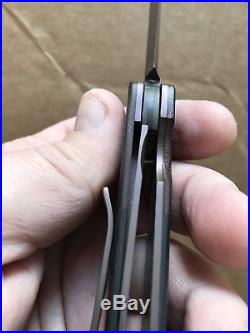 Rainy Day Knives Custom Folding Knife (Damascus / Carbon Fiber)