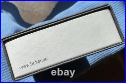 Rare Boker Knife Damascus Folding Pocket COA Manfred Sachse