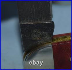 Rare Case XX Burl Maple Damascus Toothpick Knife 710094 9 Dot 2021 Near Mint