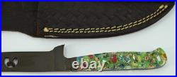 Rare Hen & Rooster Genuine Damascus Knife HR-BL/MPGC