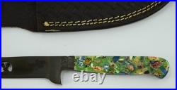 Rare Hen & Rooster Genuine Damascus Knife HR-BL/MPGC