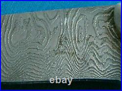 Rare Silver Stag USA Damascus Mountain Man Friction Folder Hunting Knife Sheath