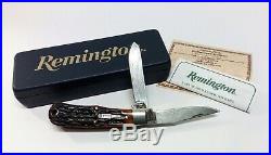 Remington R1173-D Damascus Sterling Bullet Folding Pocket Knife 1998 with Case