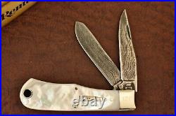 Remington Umc USA Sterling Bullet Pearl Damascus Baby Bullet Knife (16487)