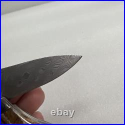 Richard Kacsur Custom Damascus Folding Knife