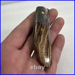 Richard Kacsur Custom Damascus Folding Knife