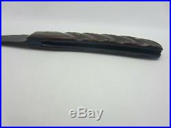 Rick Eaton Custom Handmade Folding Knife Unused Mint Damascus Sole Authorship