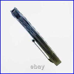 Rike Knife Alien 4 Folding Knife/Pen Tool Blue Titanium Handle Damascus Plain