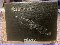 Rike Knife Hummingbird Folding Knife 1.63 Damasteel DS93X Blade Titanium Handle