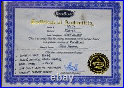 Rockblade Steve Hannen Folding Knife Damascus Brass Rock Blade With COA Case