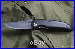 Russian Folding knife Irbis Kizlyar knives Damascus Steel Hornbeam handle