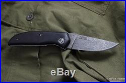 Russian Folding knife Irbis Kizlyar knives Damascus Steel Hornbeam handle