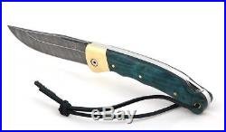 Russian Vorsma Taiga Damascus folding blade vorsma knife combat hunting birch