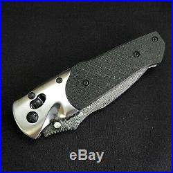SOG A03 Arcitech Folding Knife 3.5 Damascus VG10 Blade Carbon fiber handle
