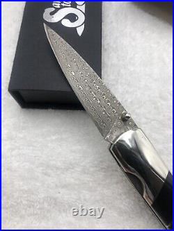 Santa Fe Stoneworks Damascus Collection Jewelry Series 4 Liner Lock Knife