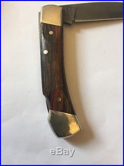 Schrade Folding Knife, Damascus Blade Hallmarked